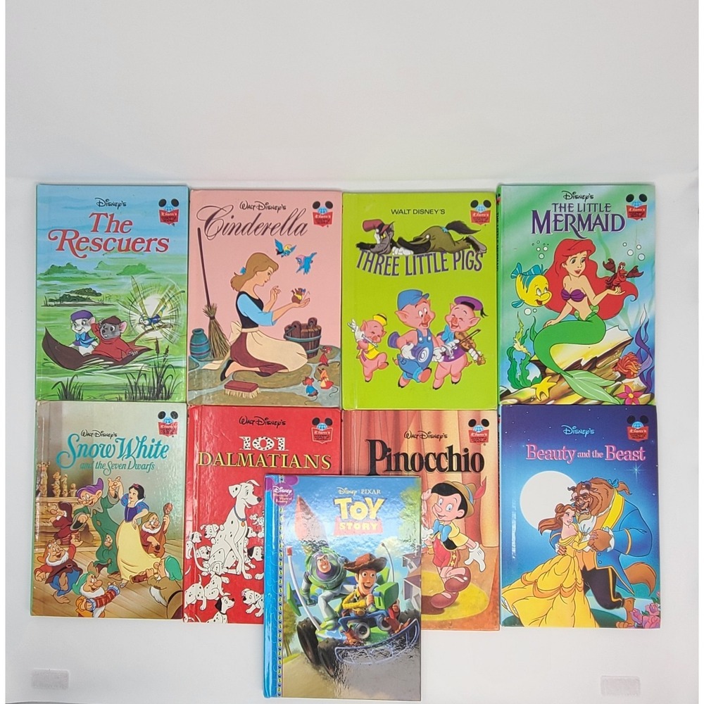 VALUE BUNDLE: Lot of 9 Disney Storybooks Snow White Cinderella & More